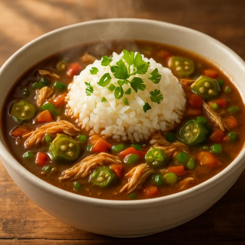 crockpot chicken gumbo recipe