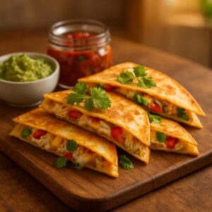 Crockpot Chicken Quesadilla
