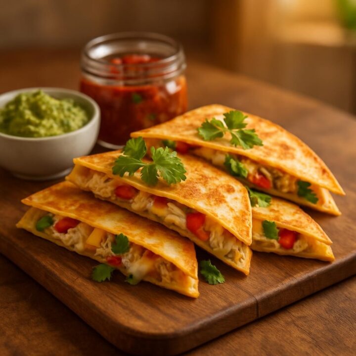 Crockpot Chicken Quesadilla