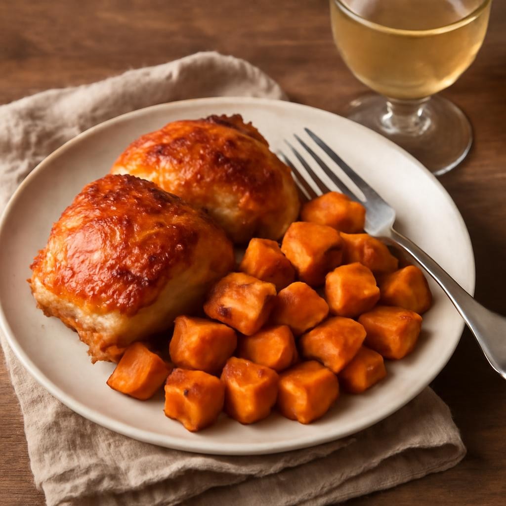 chicken thigh sweet potato recipe
