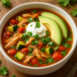 Low Carb Chicken Enchilada Soup