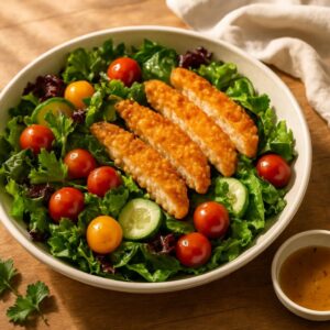 Air Fried Chicken Tender Salad