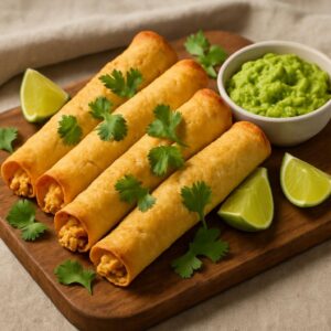 Air Fryer Chicken Taquitos