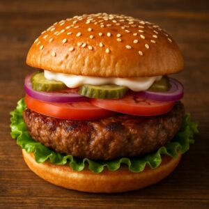 Air Fryer Hamburgers