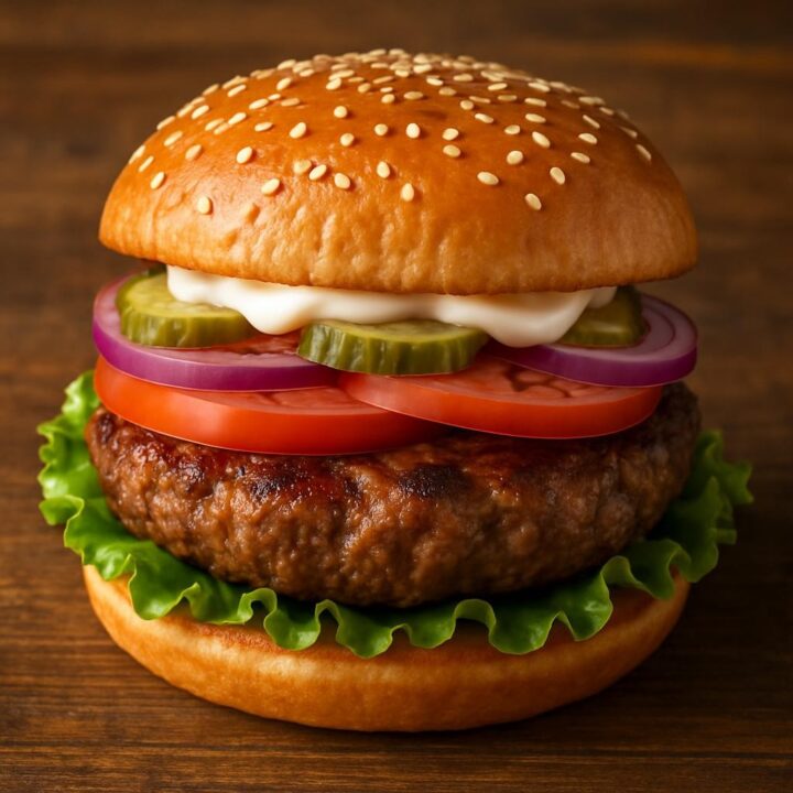 Air Fryer Hamburgers
