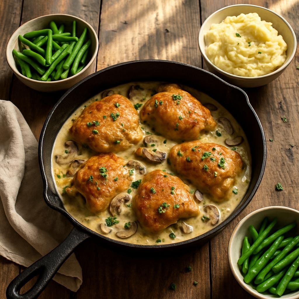 Cream of Mushroom and Chicken Thighs