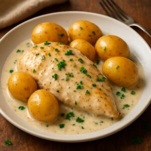 Crock Pot Creamy Ranch Chicken and Potatoes
