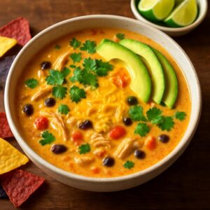 Crockpot Creamy Chicken Taco Soup