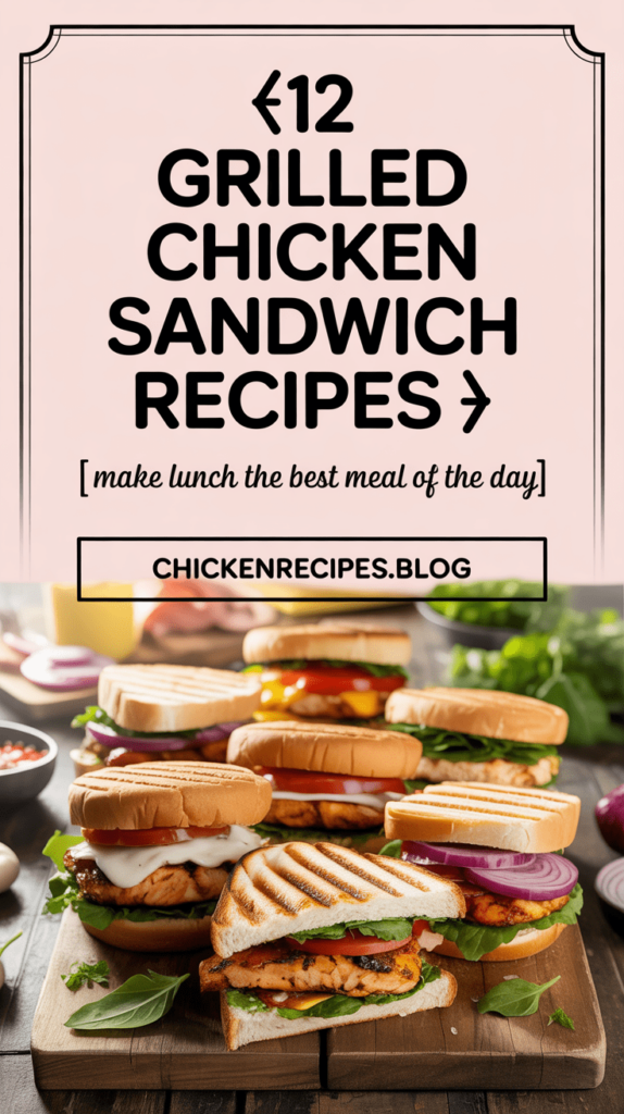 Grilled Chicken Sandwich Recipes