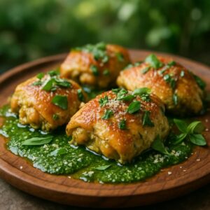 Pesto Chicken Thighs