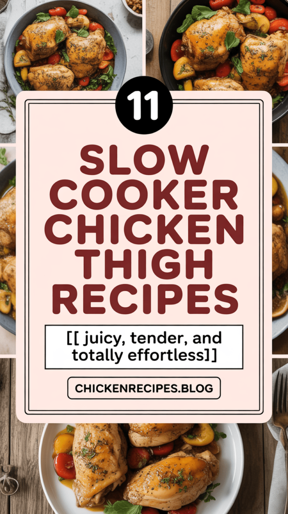 Slow Cooker Chicken Thigh Recipes