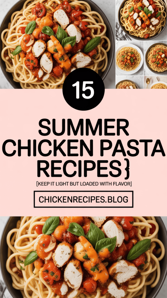 Summer Chicken Pasta Recipes