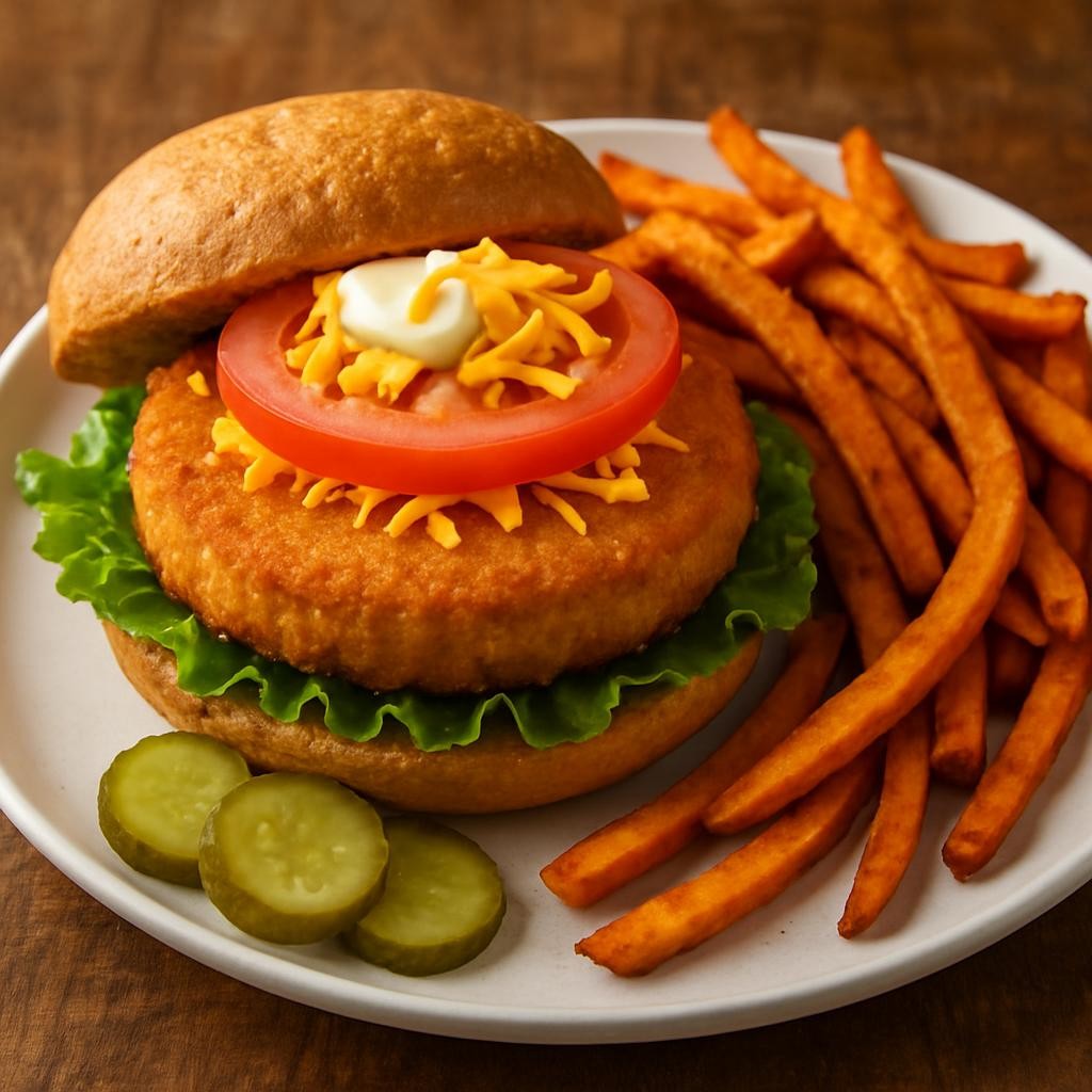 Air Fryer Frozen Chicken Patty