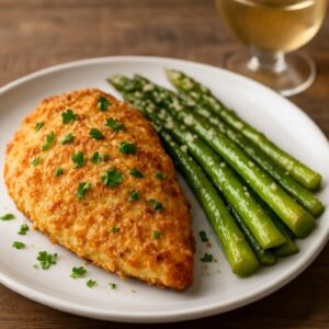 Air Fryer Parmesan Crusted Chicken