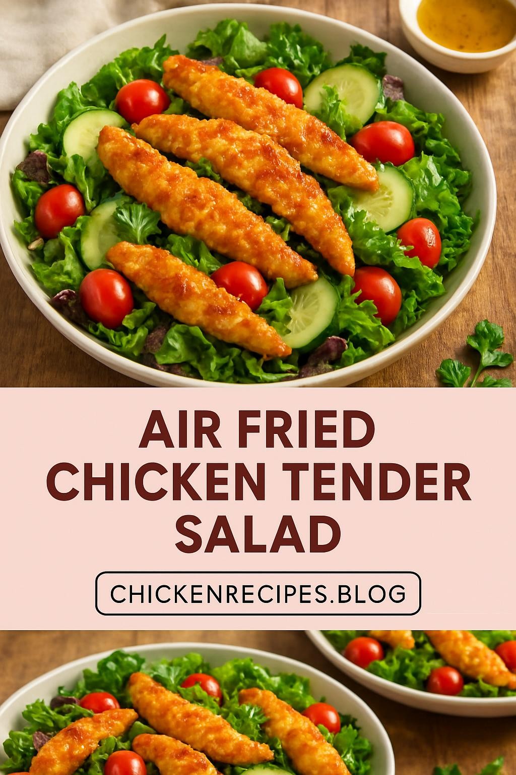 Air Fried Chicken Tender Salad