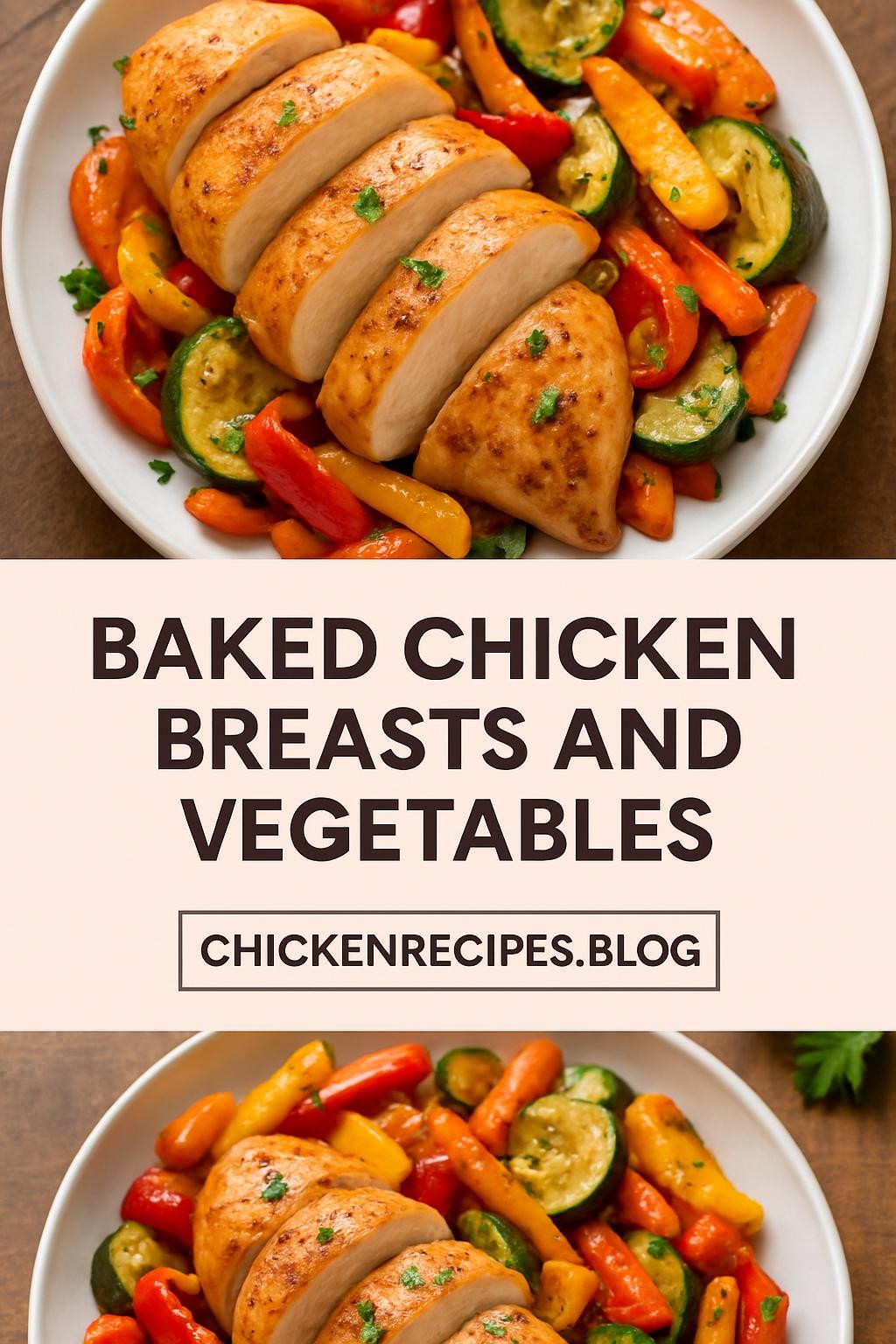 Baked Chicken Breasts and Vegetables
