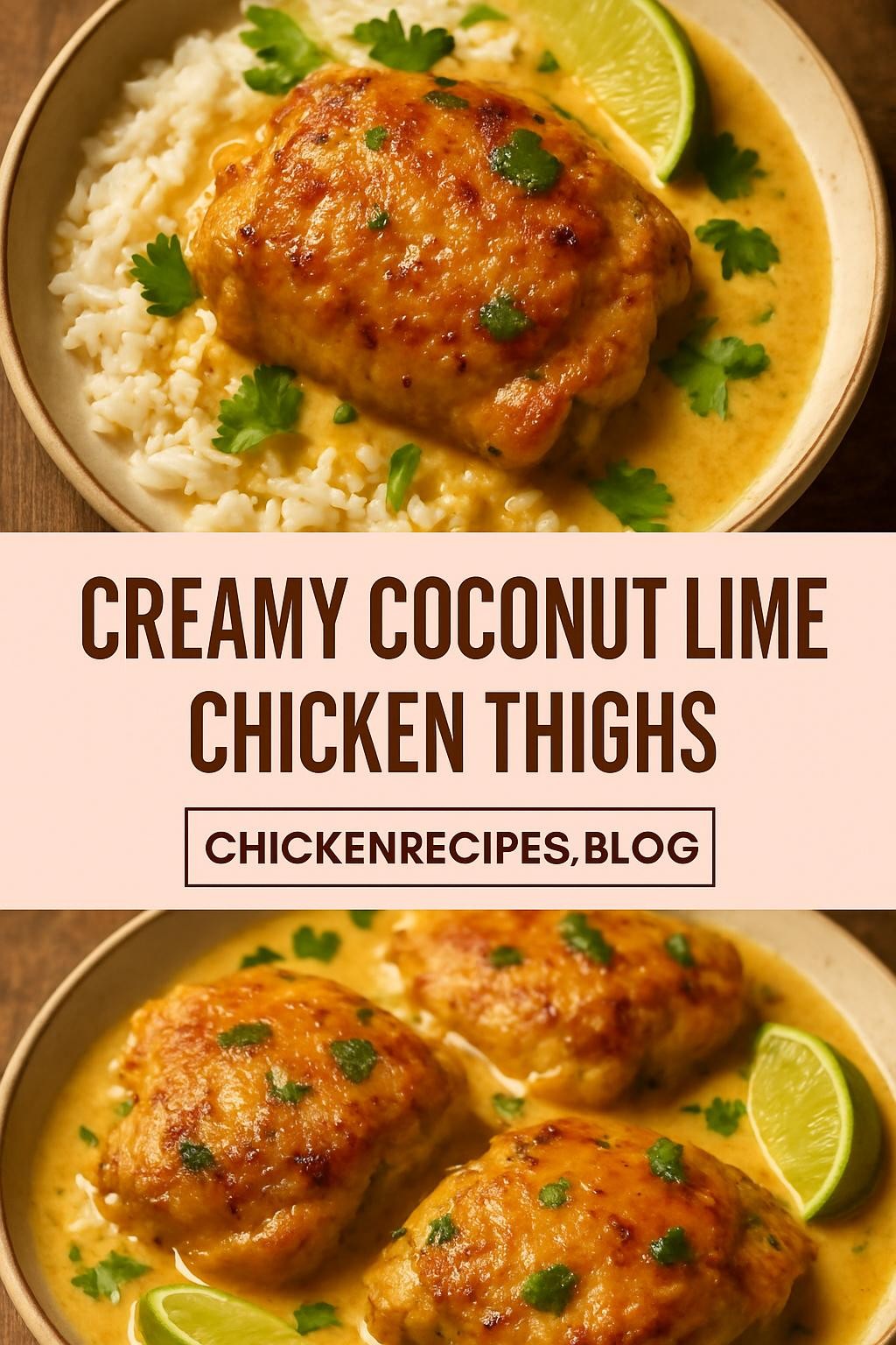 Creamy Coconut Lime Chicken Thighs
