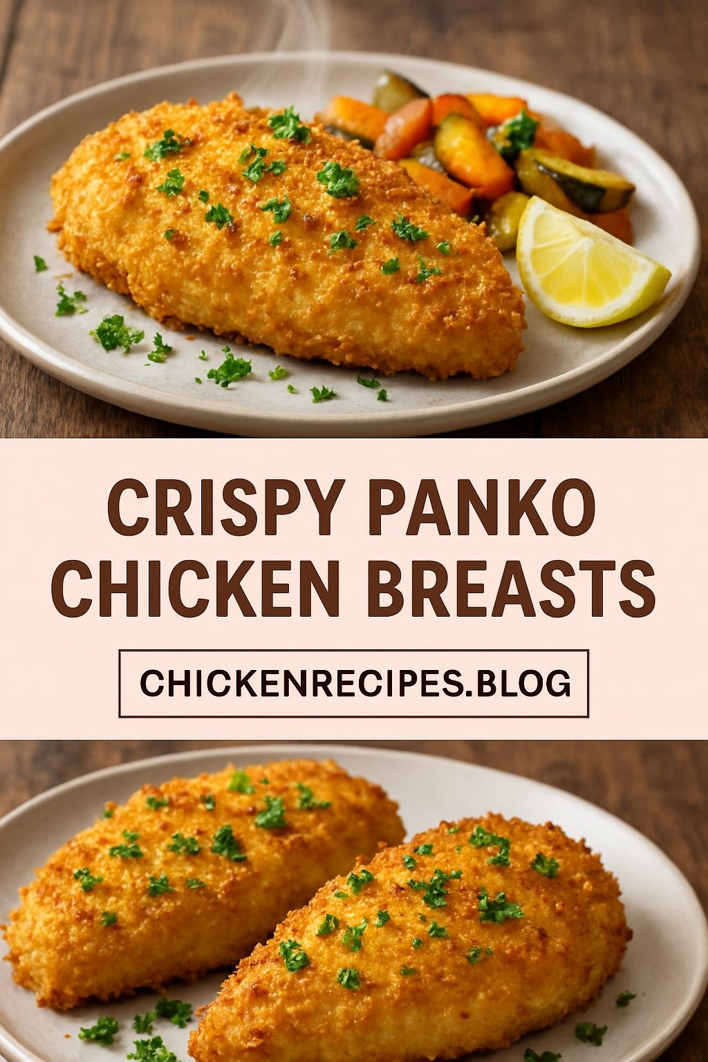 Crispy Panko Chicken Breasts