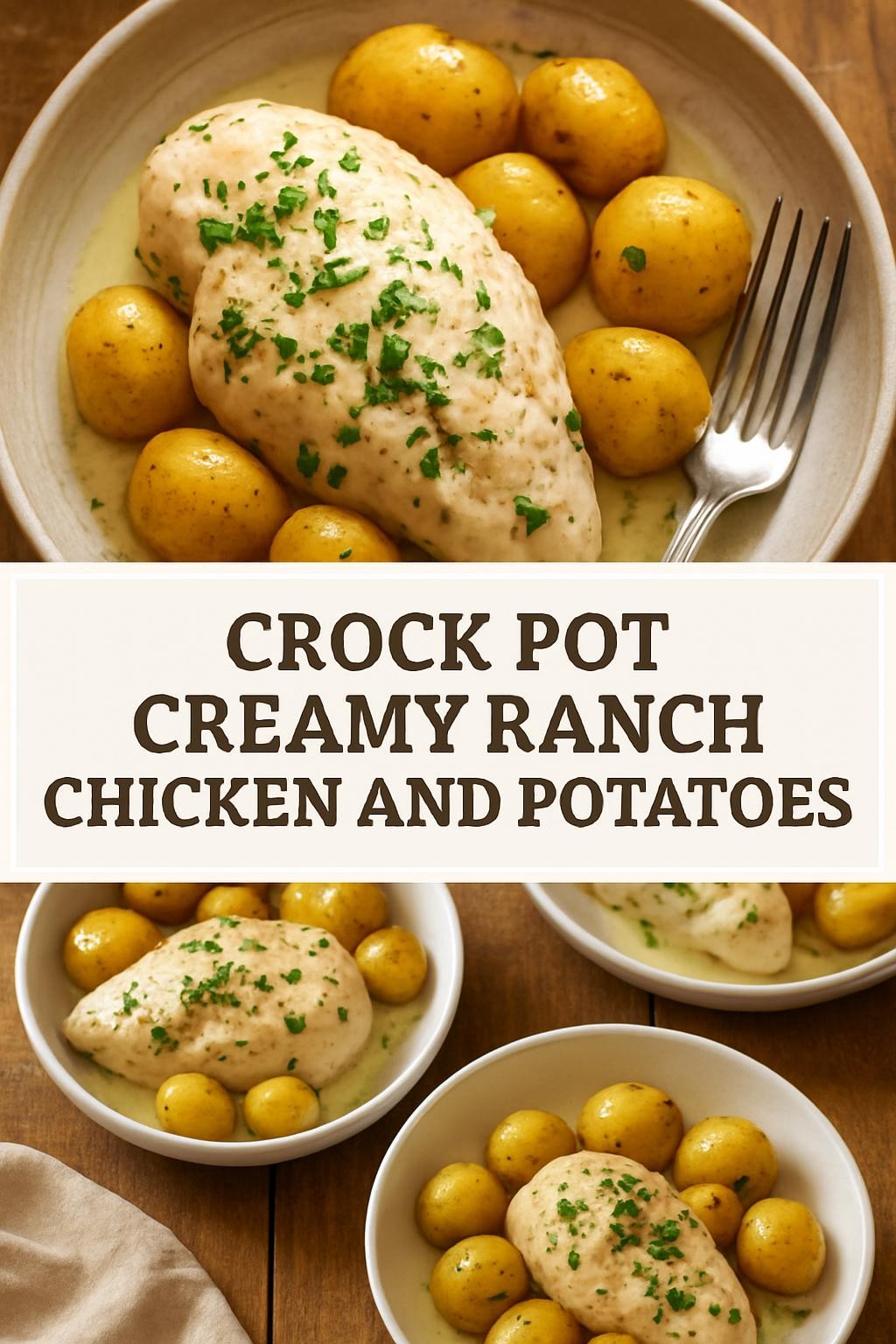 Crock Pot Creamy Ranch Chicken and Potatoes