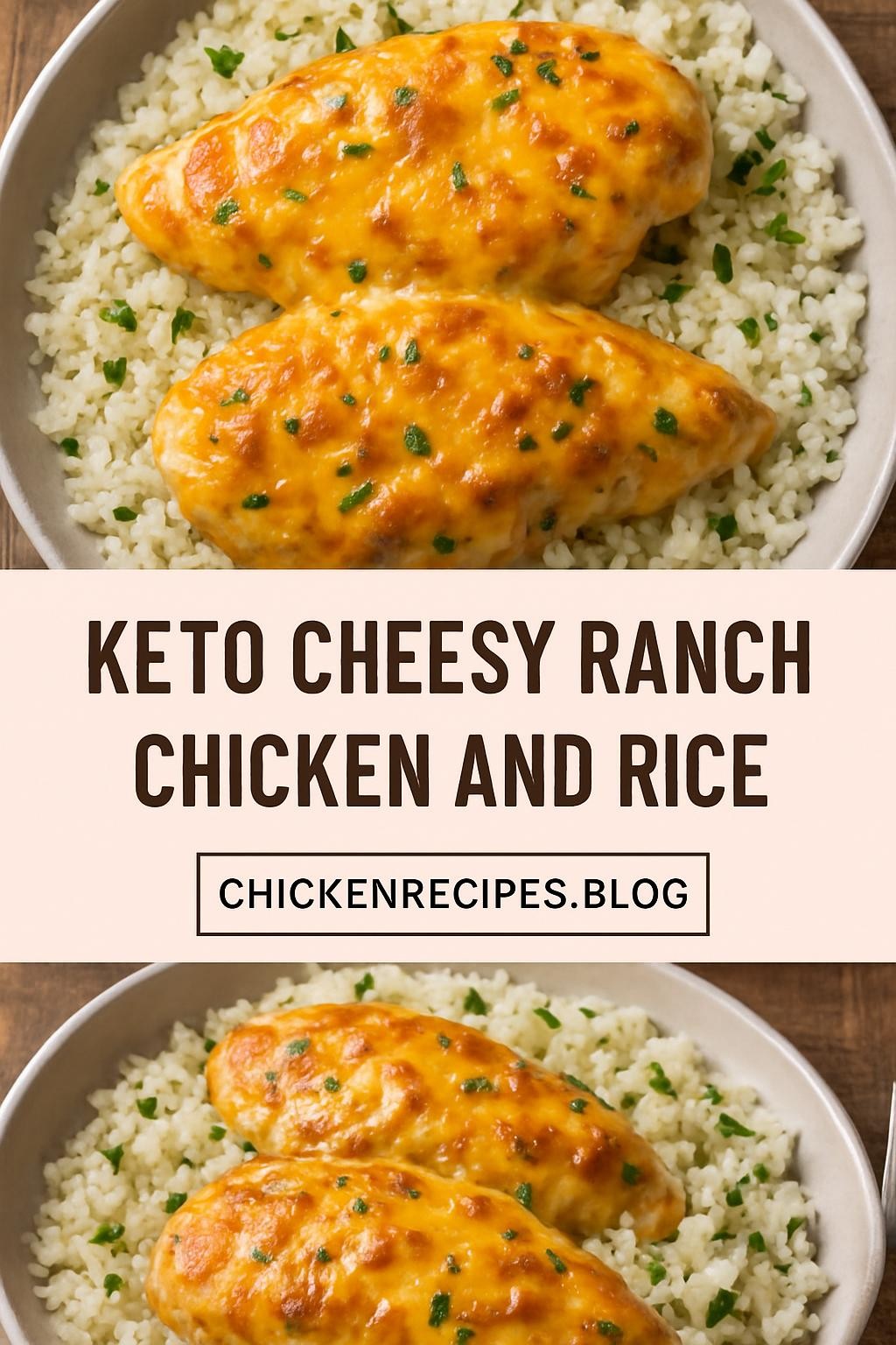 Keto Cheesy Ranch Chicken and Rice