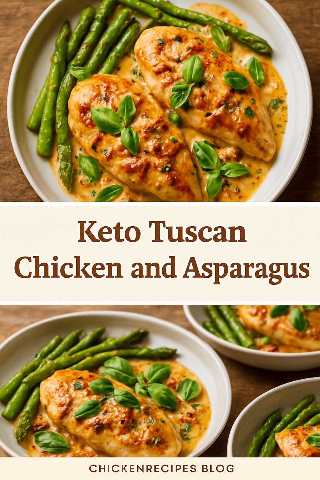 Keto Tuscan Chicken and Asparagus