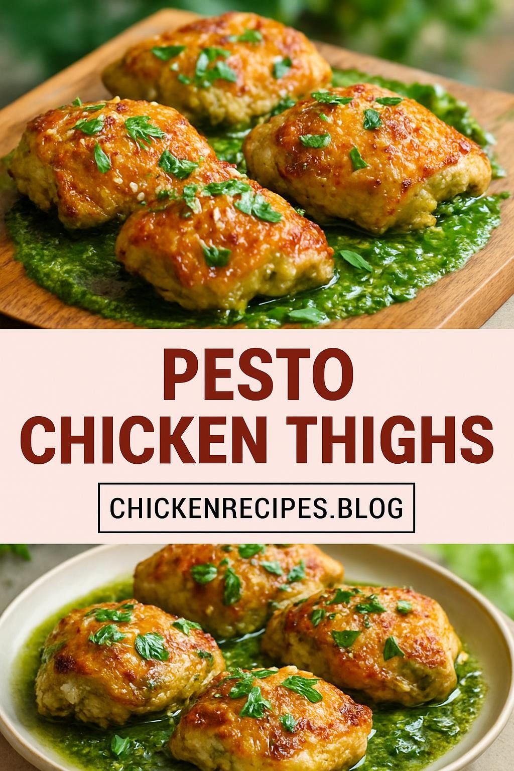 Pesto Chicken Thighs