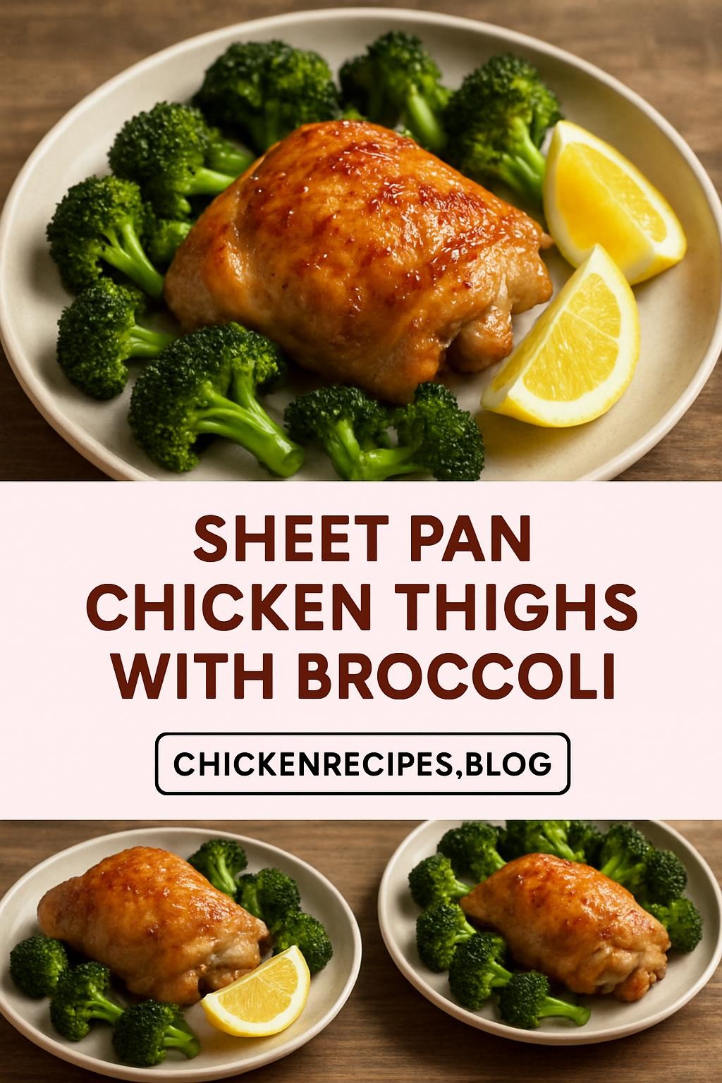 Sheet Pan Chicken Thighs with Broccoli