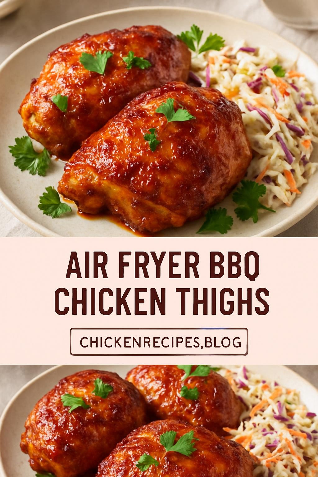 air fryer bbq chicken thighs