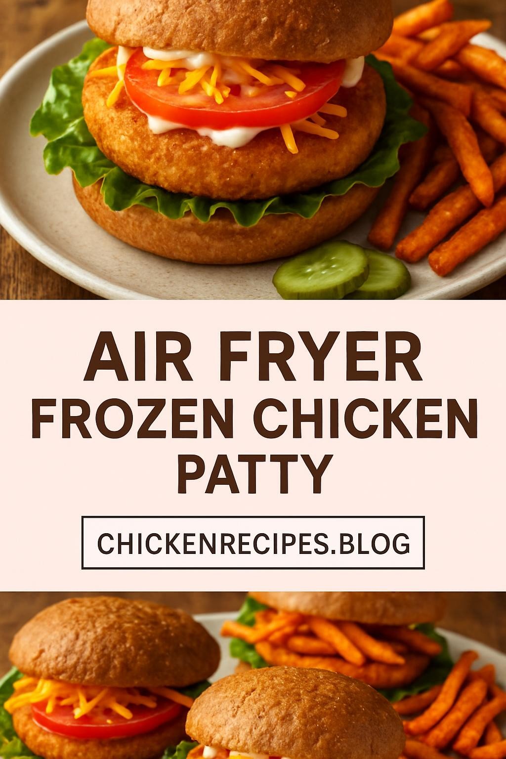 air fryer frozen chicken patty