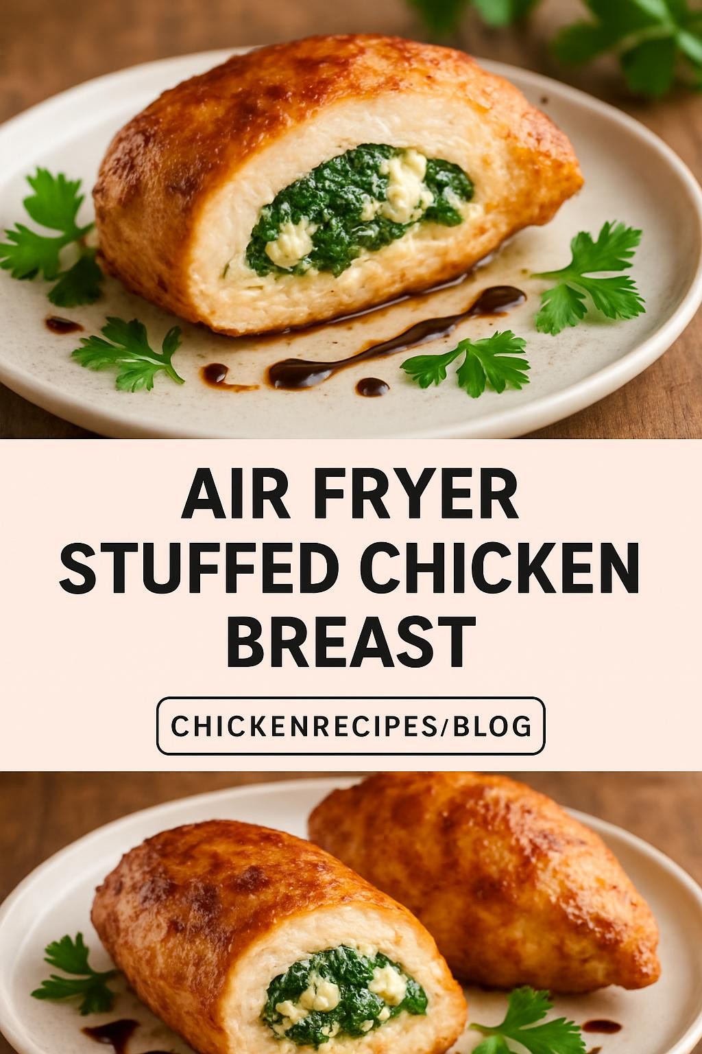 air fryer stuffed chicken breast