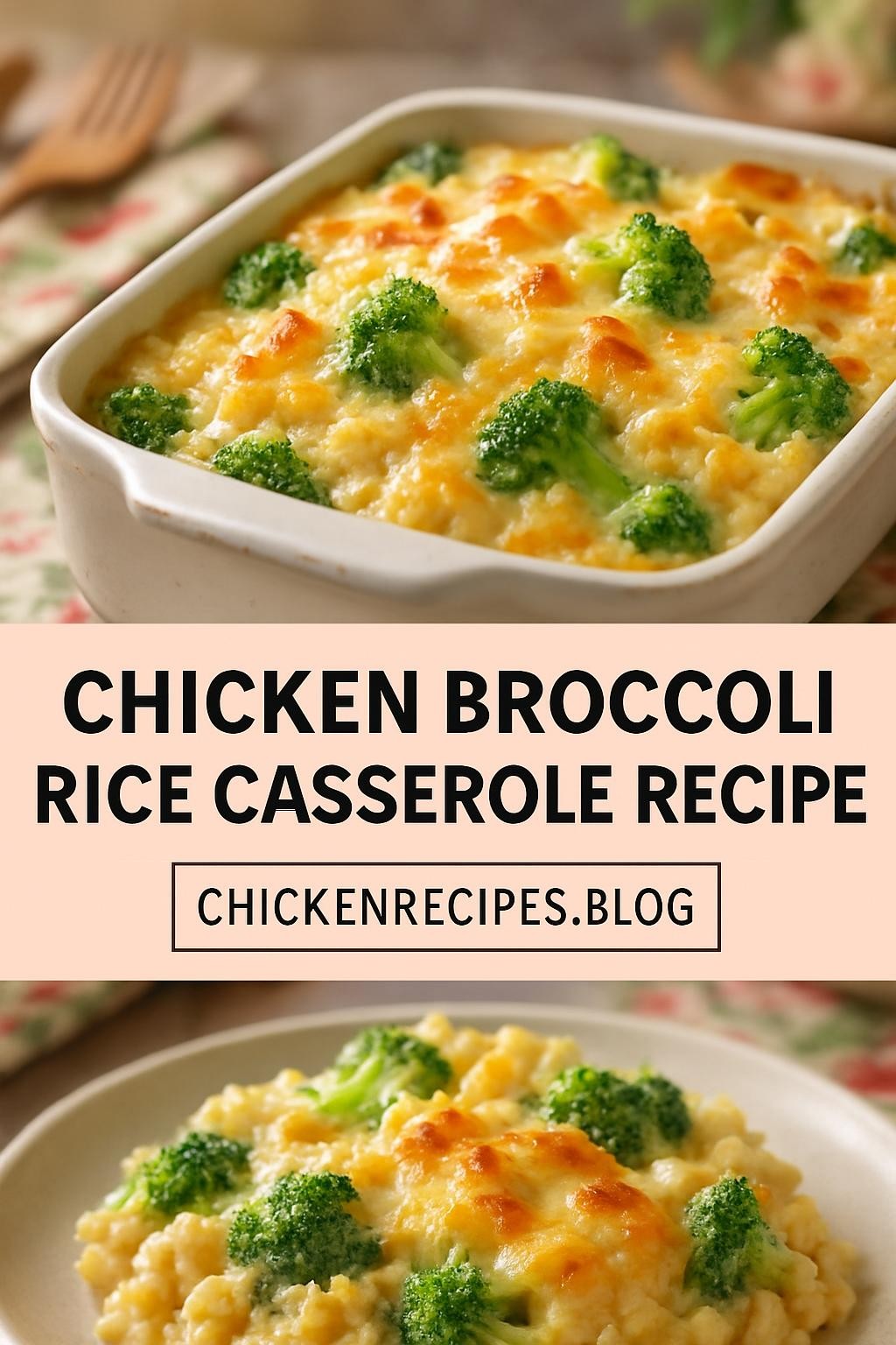 chicken broccoli rice casserole recipe