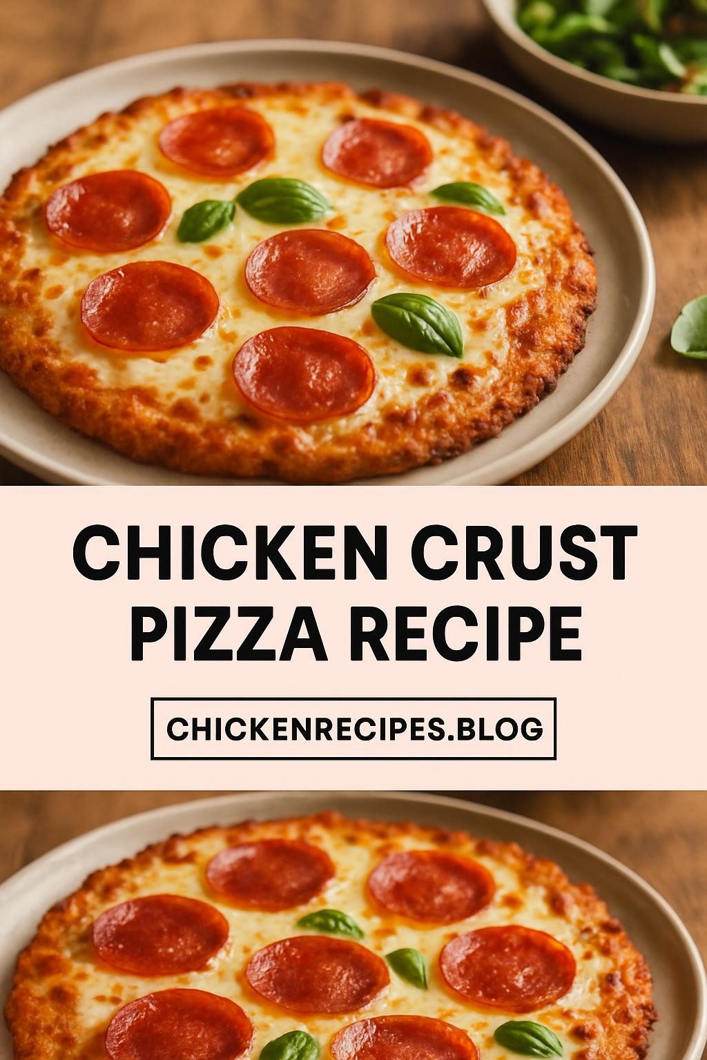chicken crust pizza recipe
