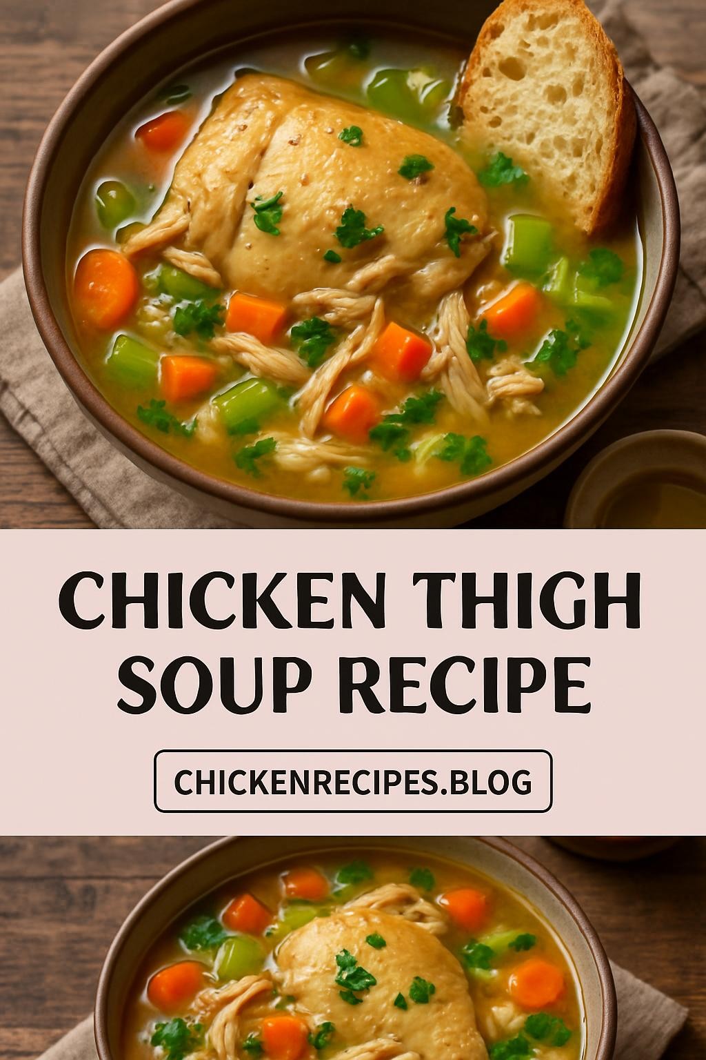 chicken thigh soup recipe