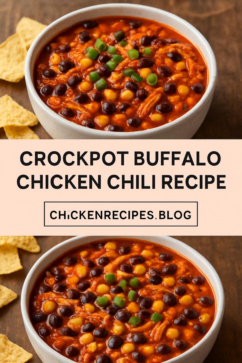 crockpot buffalo chicken chili recipe
