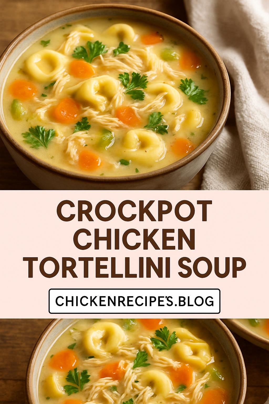 crockpot chicken tortellini soup