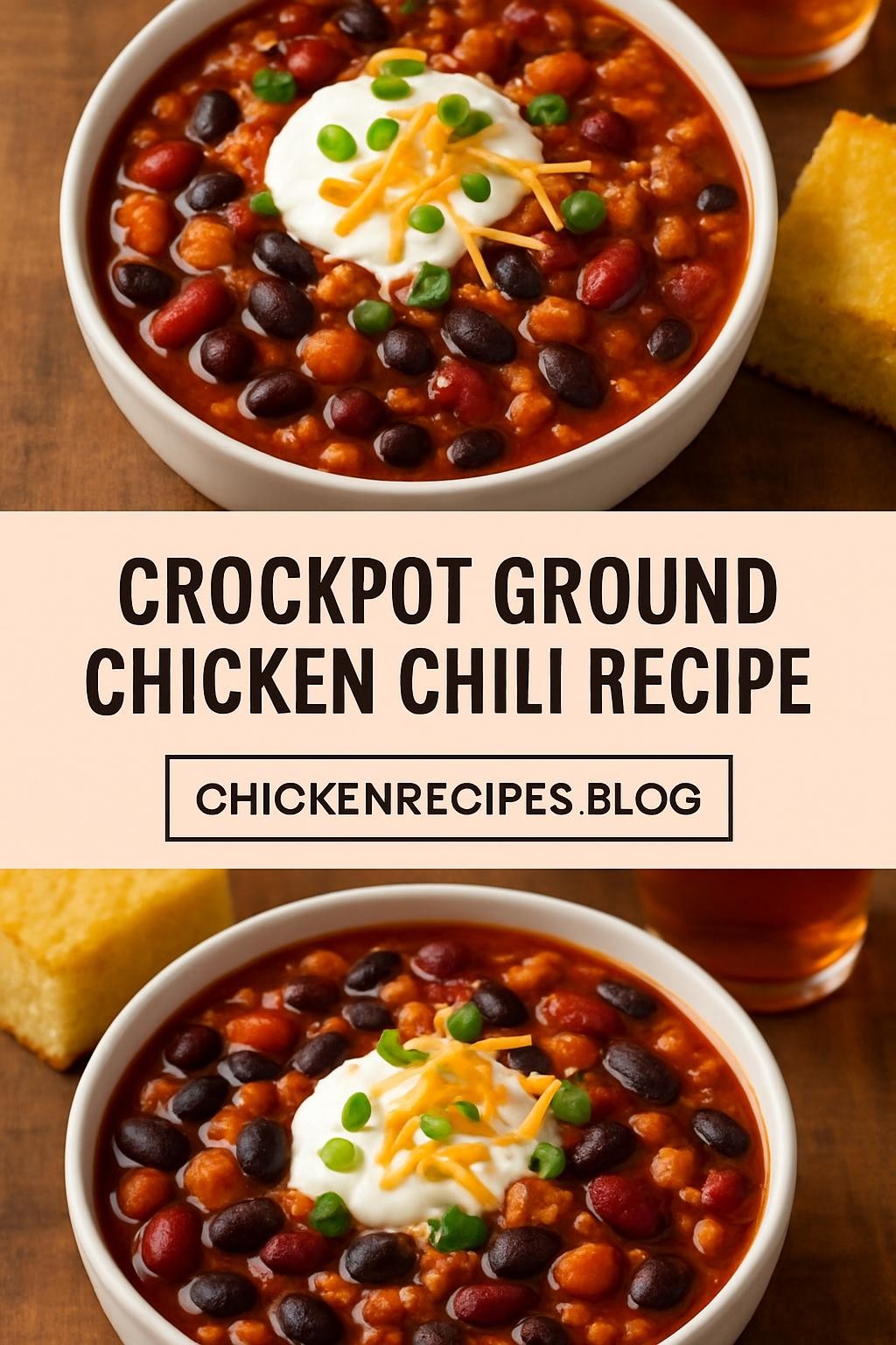 crockpot ground chicken chili recipe