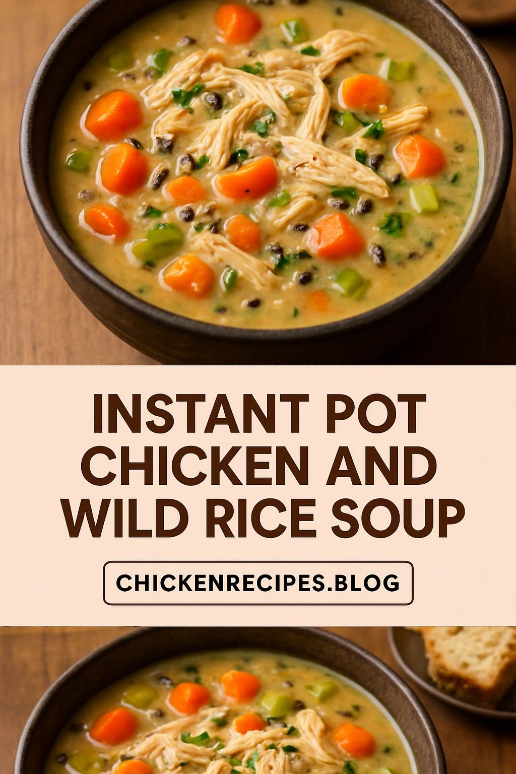 instant pot chicken and wild rice soup