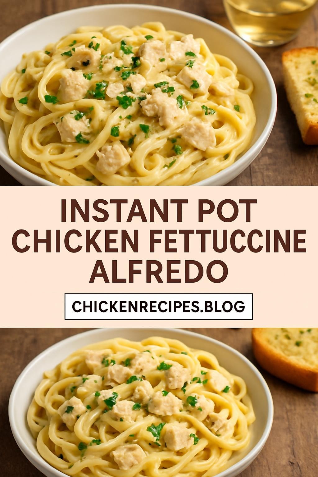 instant pot chicken fettuccine alfredo