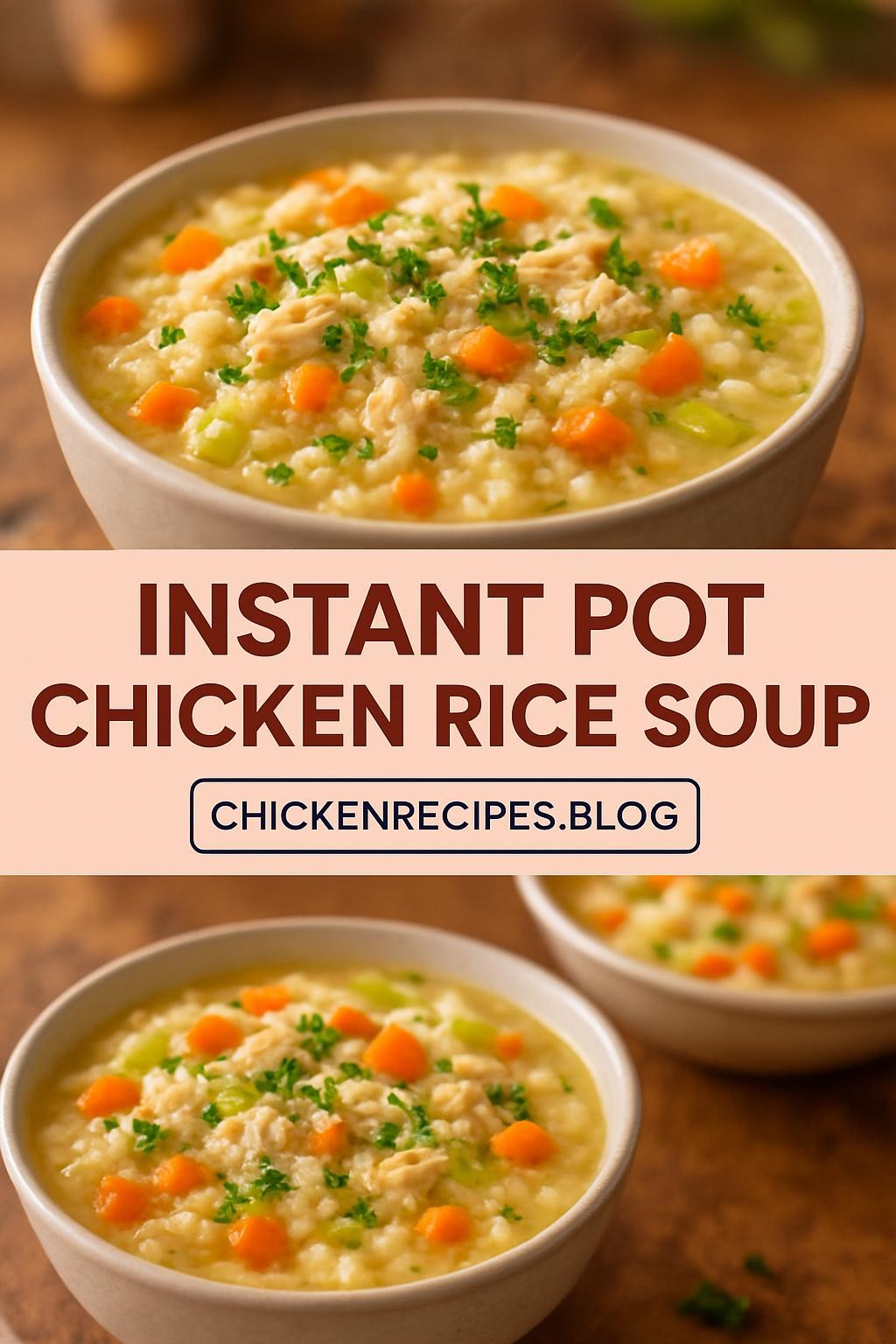 instant pot chicken rice soup