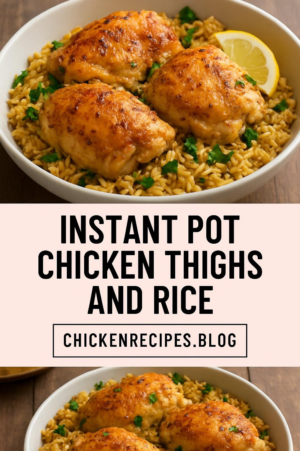 instant pot chicken thighs and rice