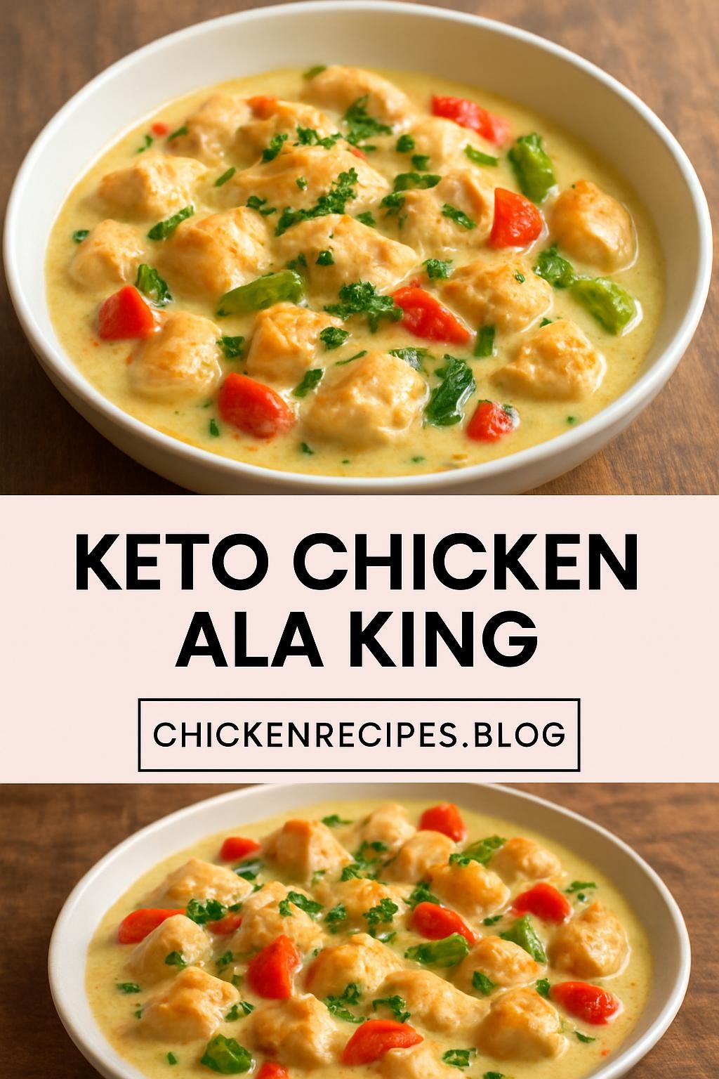 keto chicken ala king