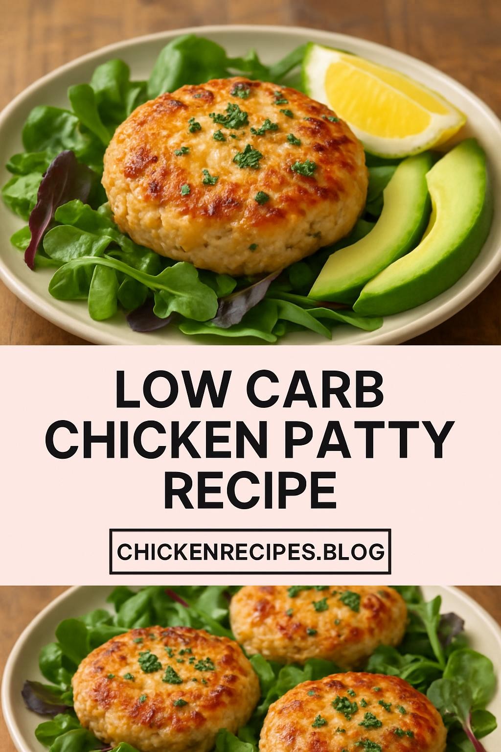 low carb chicken patty recipe