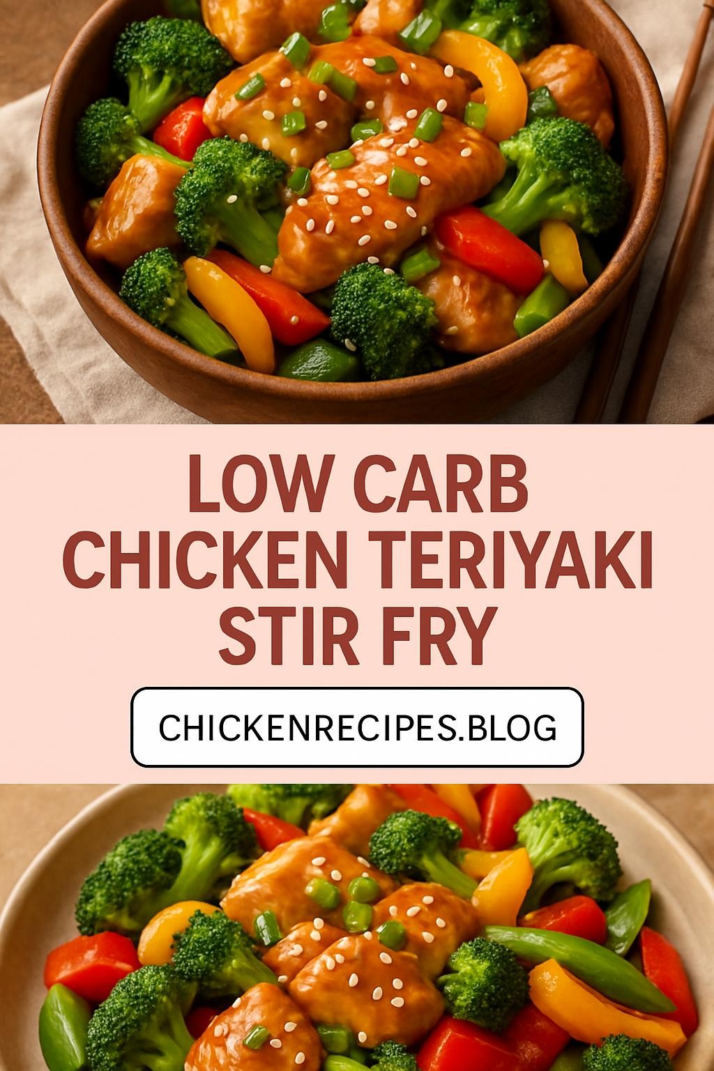 low carb chicken teriyaki stir fry