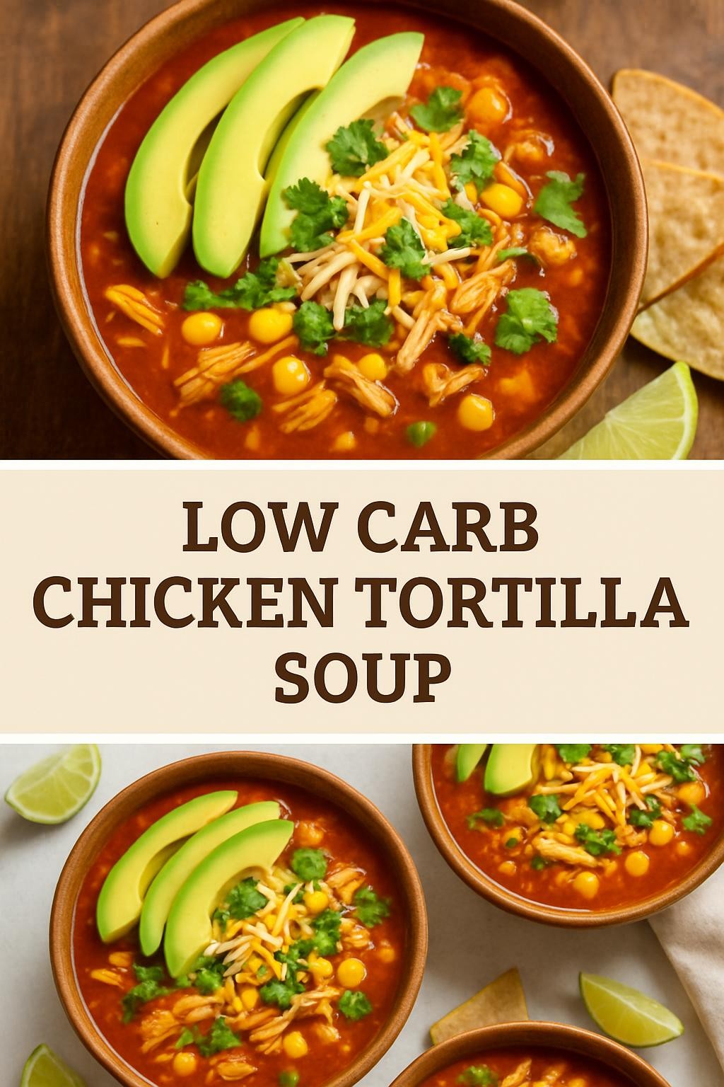 low carb chicken tortilla soup