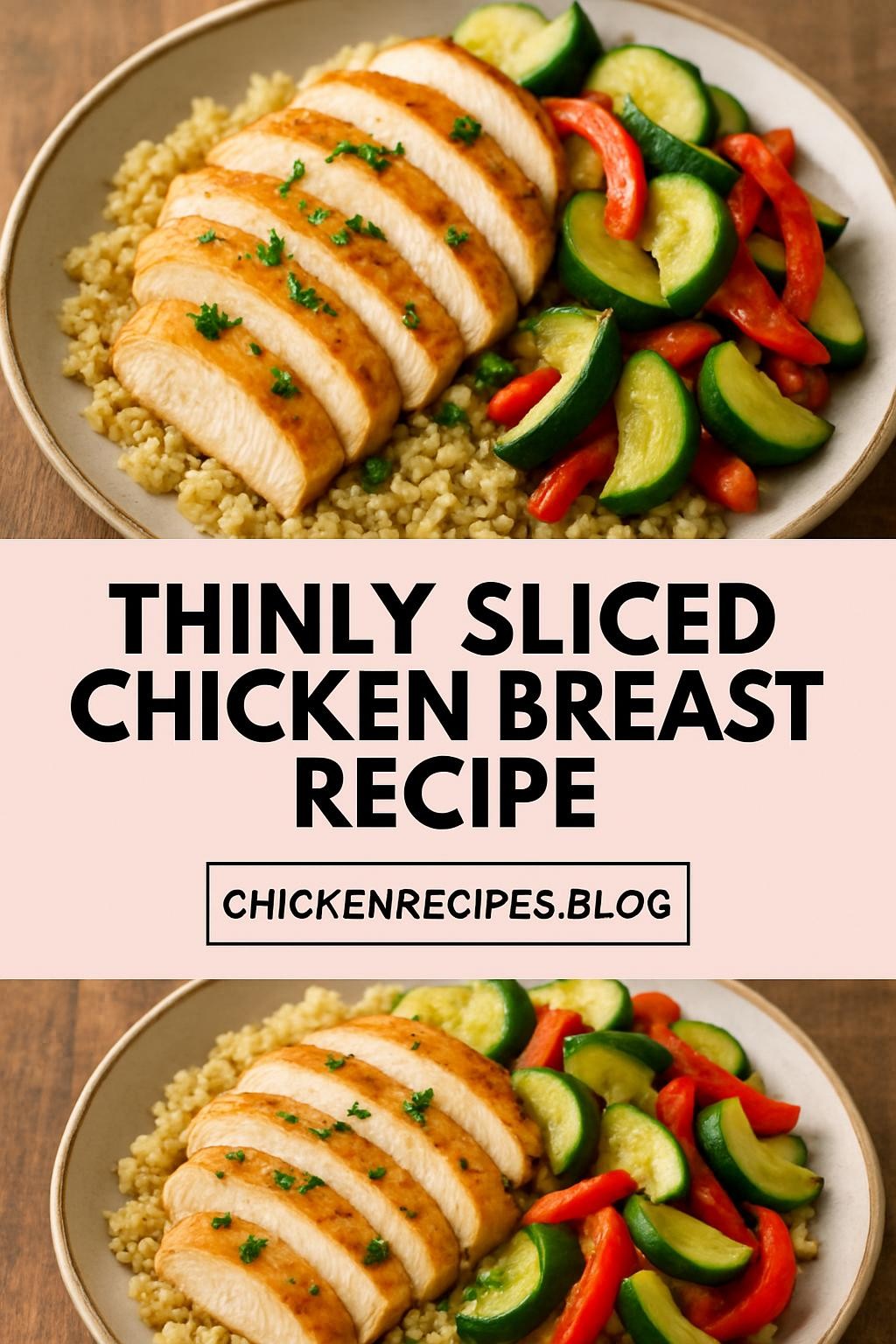 thinly sliced chicken breast recipe