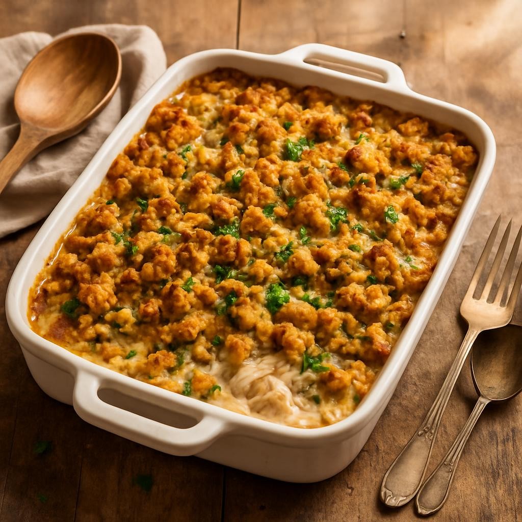 chicken and stuffing casserole recipe