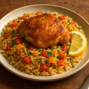 Chicken Thigh And Orzo