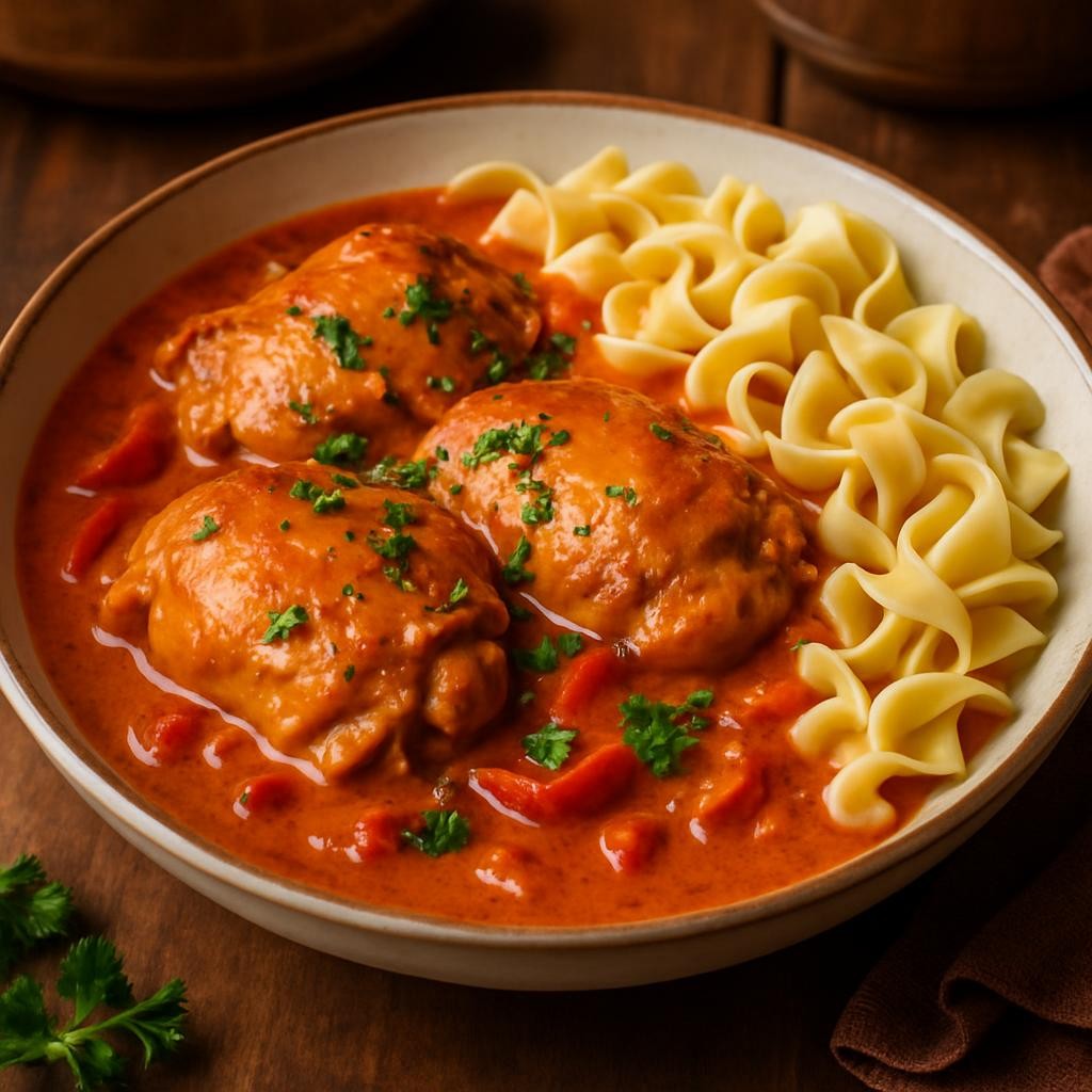 crockpot chicken paprikash recipe