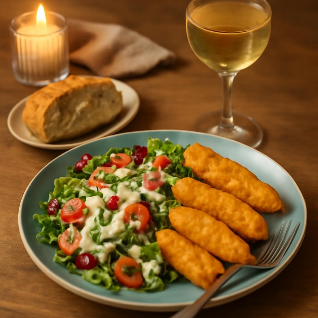 Air Fried Chicken Tender Salad