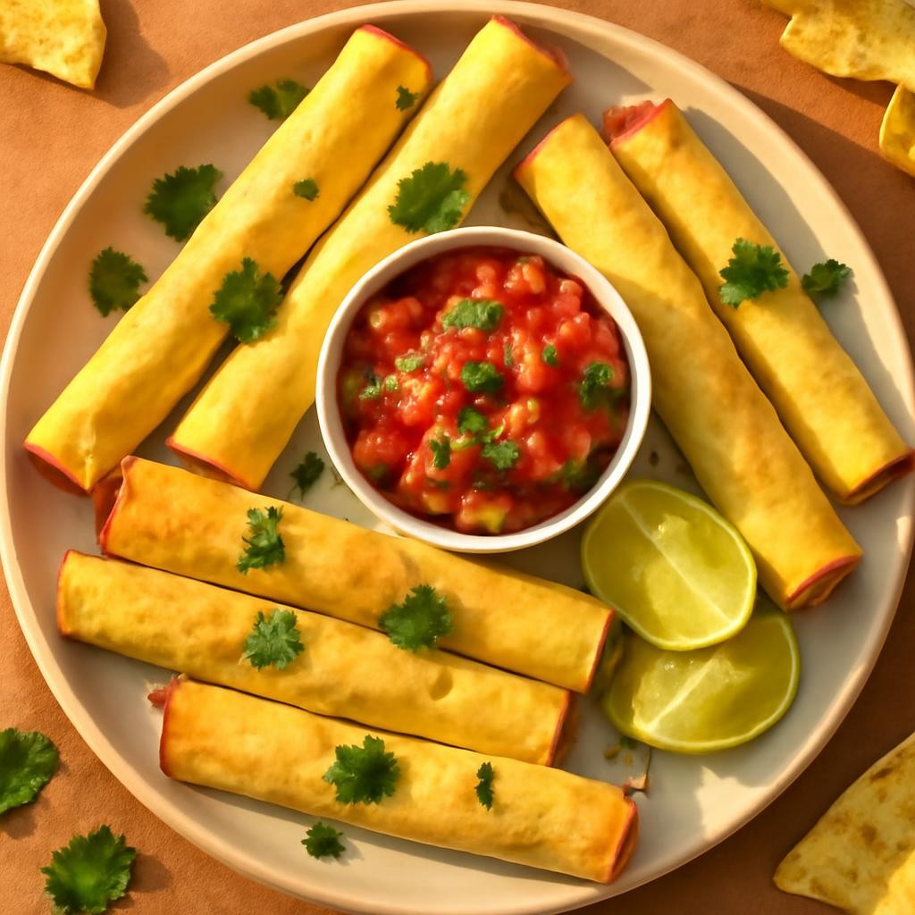 Air Fryer Chicken Taquitos